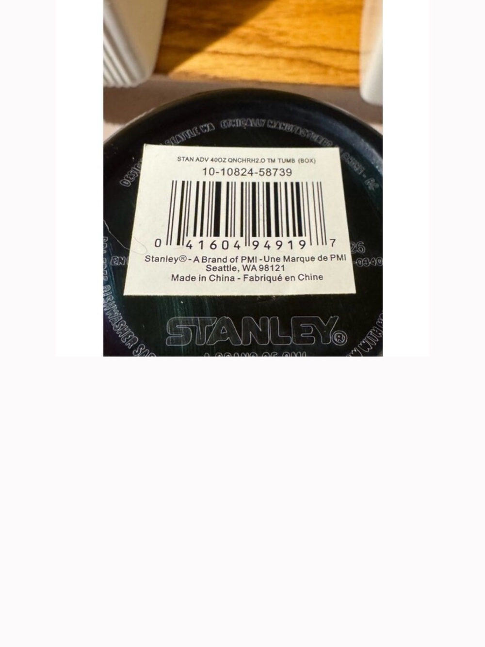Stanley 40 oz Quencher Tumbler flowstate Handle Deadly Damask Black Halloween - Picture 7 of 7